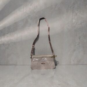 Kipling Crossbody Bag in Light Gray and Taupe